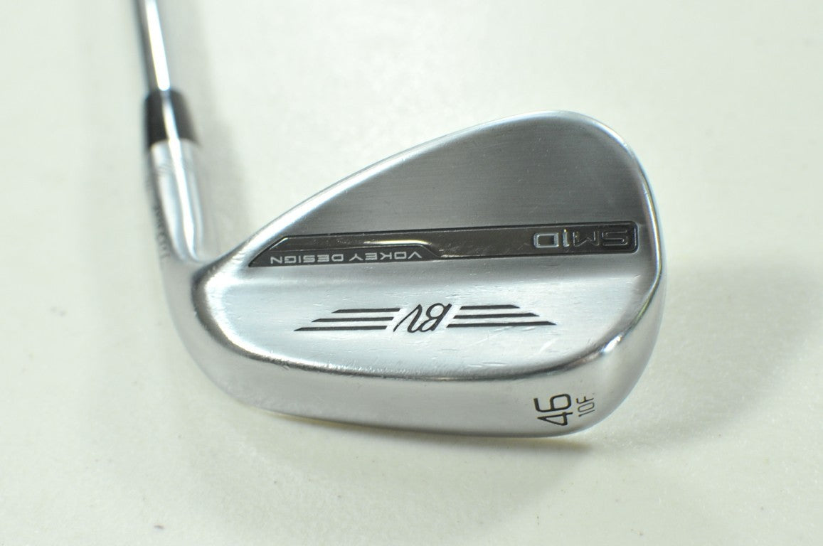 Titleist Vokey SM10 Tour Chrome 46*-10F Wedge KBS Hi-Rev 2.0 Stiff Steel #212860