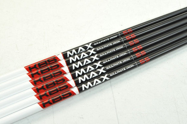 KBS MAX Graphite 5 - W Iron Shaft Set 55g Senior .370 Graphite # 180241 - Golf Club Brokers