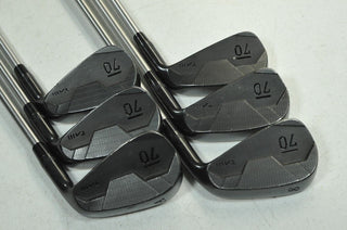 Sub 70 TAIII Forged Black 6 - PW,AW Iron Set Right Regular Flex KBS Steel # 170666 - Golf Club Brokers