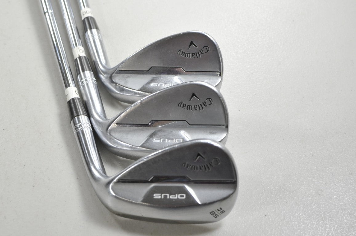 Callaway Opus Brushed Chrome 50*,54*,58* Wedge Set Right DG MID Steel # 216133