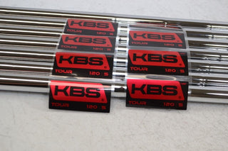 KBS Tour 120 Stiff 4 - W Iron Shaft Set Steel # 177460 - Golf Club Brokers