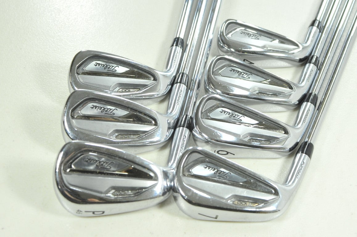 LEFT HANDED Titleist T100 2019 4-PW Iron Set X-Stiff Flex NS Pro Steel #207146
