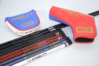 *FREE HEAD COVER* BGT Stability Tour Cobalt, Black, White, Red, ONE Putter Shaft