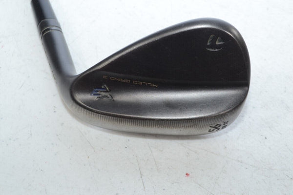 TaylorMade Milled Grind 3 Black 56*-12 Wedge Right SteelFiber 90 Stiff  #175295