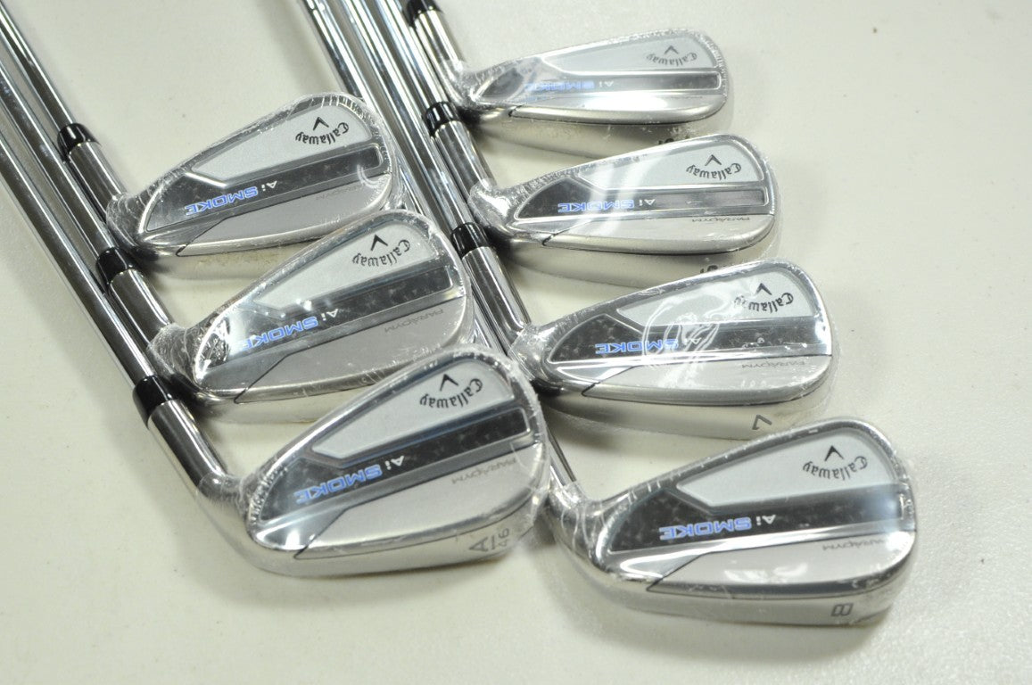Callaway Paradym Ai Smoke 5-PW,AW Iron Set Stiff Flex Right MPH Steel # 203123