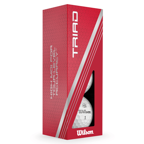 Wilson Staff Triad Golf Balls - White - Tour Urethane Golf Balls - 1 Dozen Box! - Golf Club Brokers