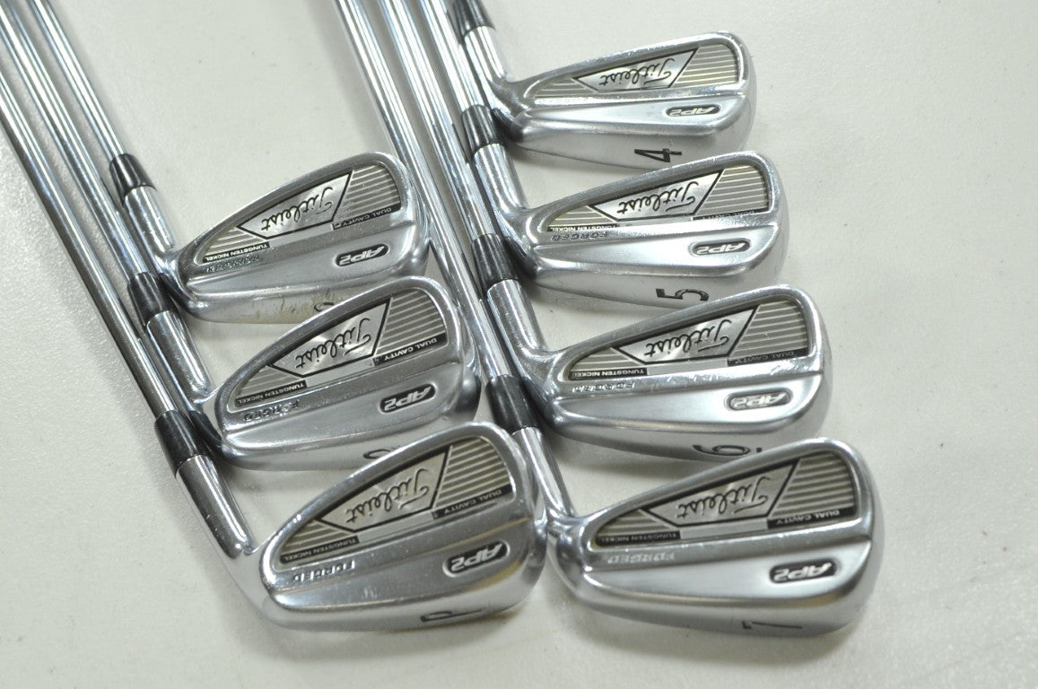 Titleist AP2 2008 4-PW Iron Set Stiff Flex RH Project X Rifle 6.0 Steel # 212045