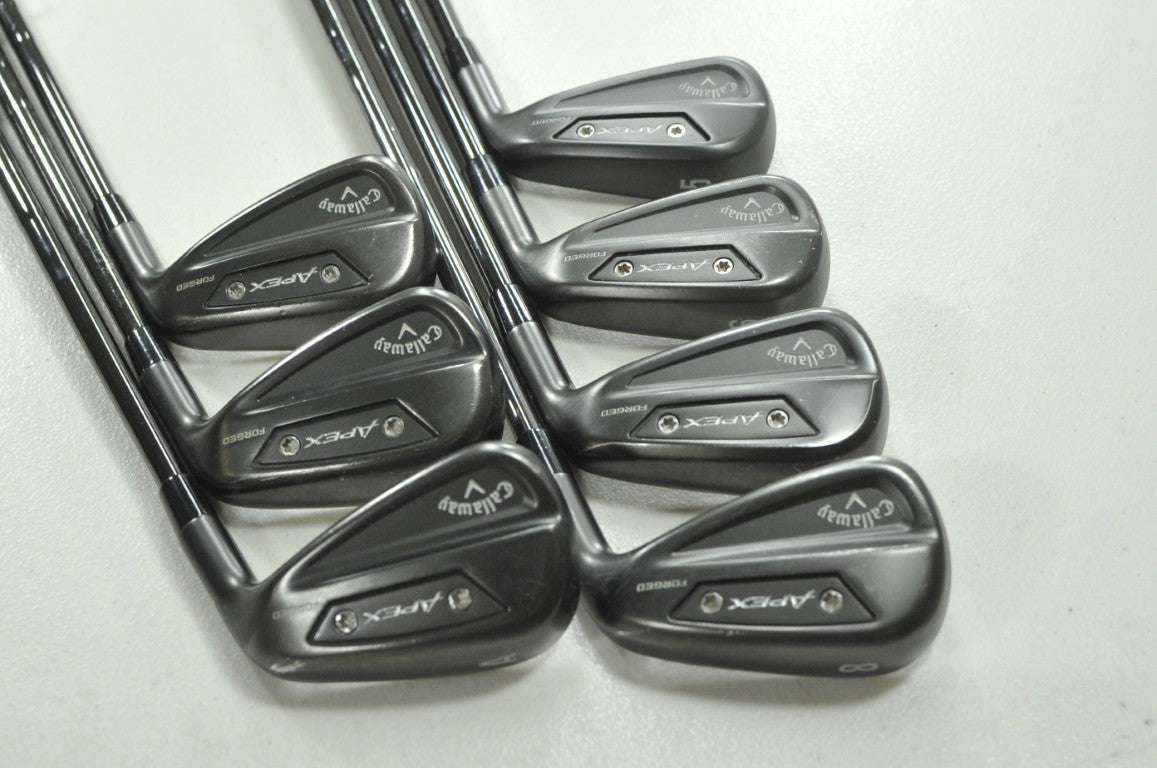 Callaway Apex Ai300 Black Shadow 5-PW,AW Iron Set Stiff KBS $Taper Steel #210929