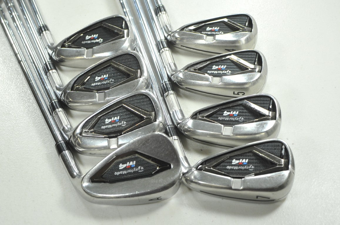 TaylorMade M4 4-PW,AW Iron Set Stiff Flex Right KBS MAX 85g Steel # 212452