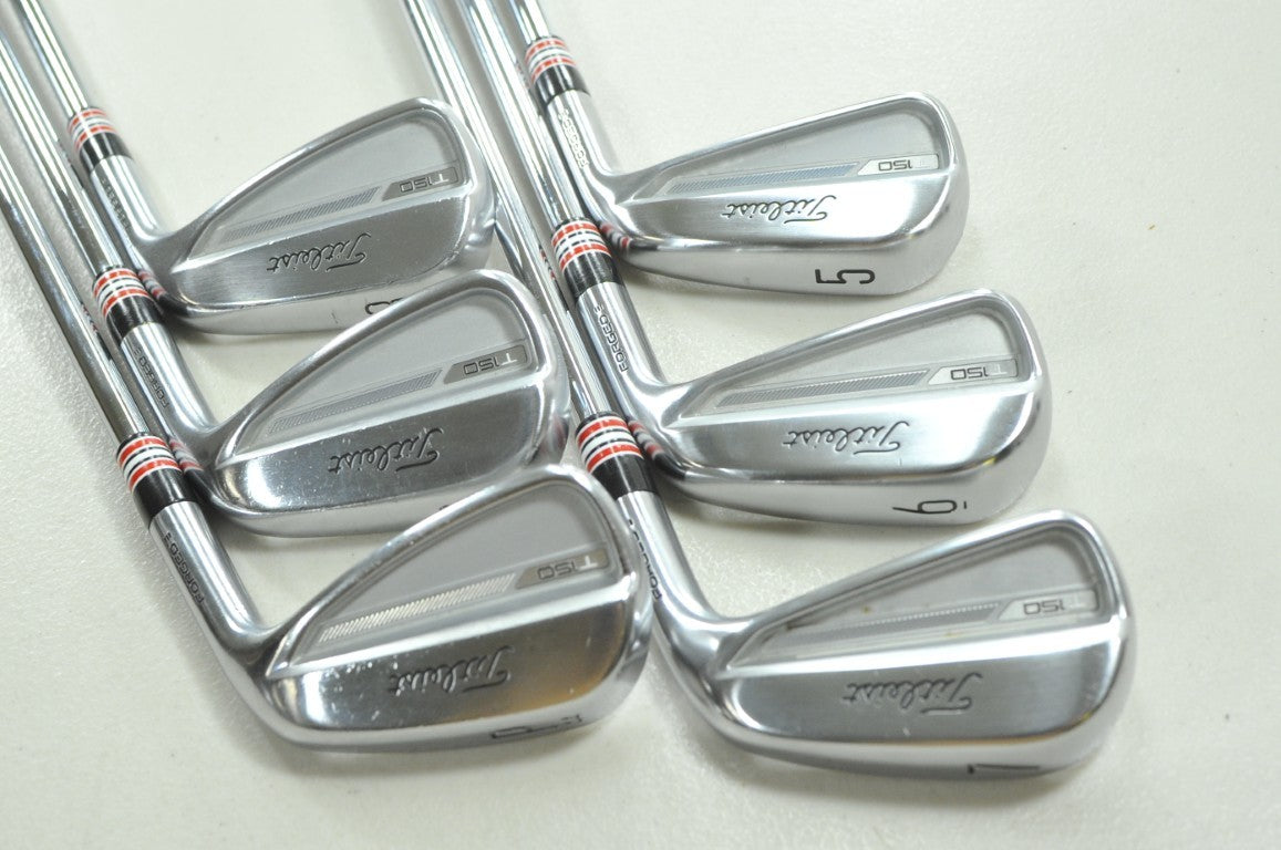 Titleist T150 2023 5-PW Iron Set Stiff Flex Right NS Pro Zelos 7 Steel # 210072