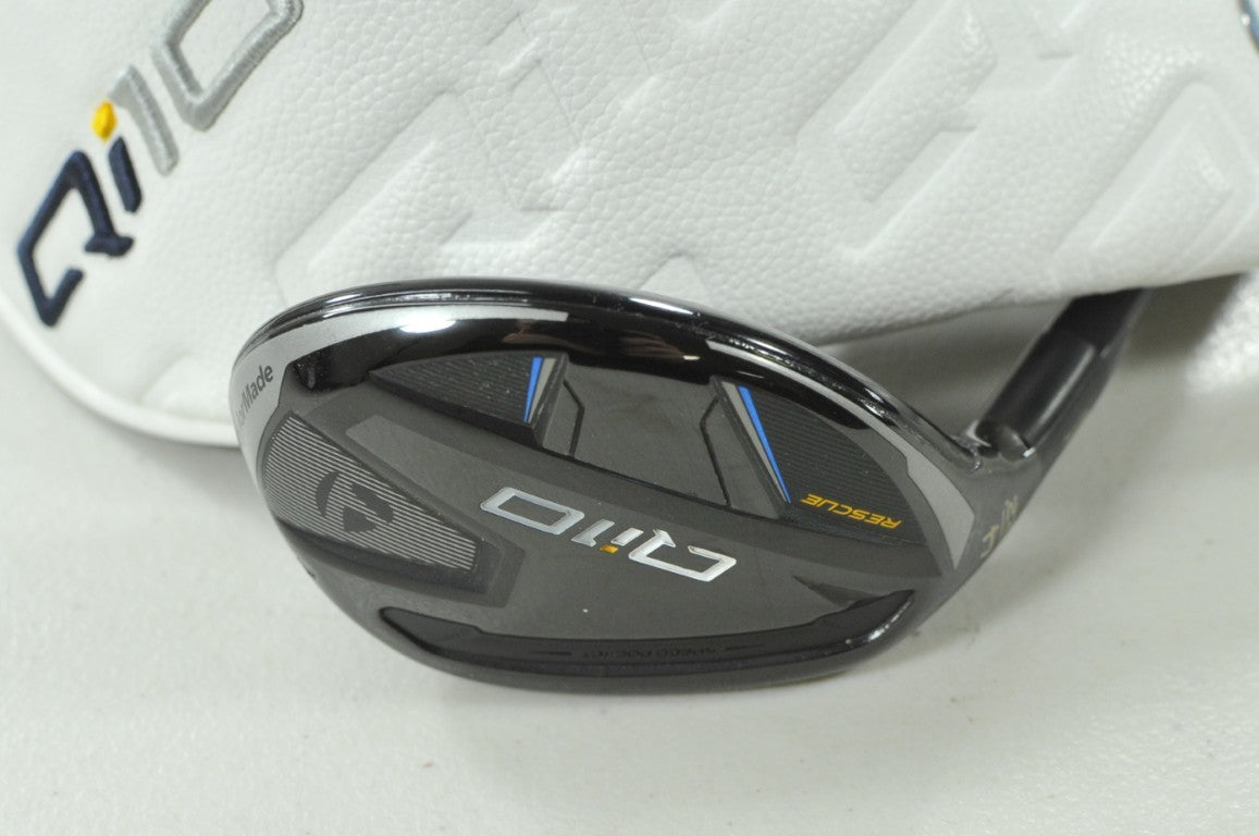 LEFT HANDED TaylorMade Qi10 Rescue 4-22* Hybrid Regular Flex Graphite #207388