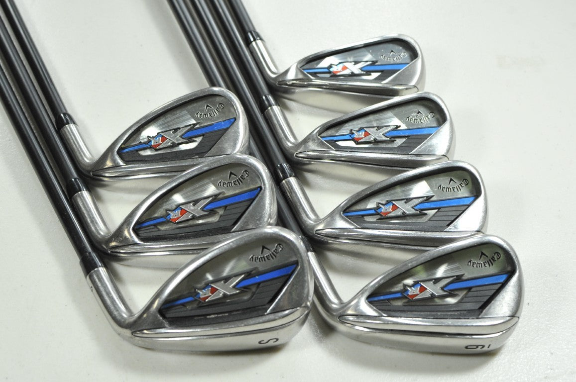 Callaway XR OS 6-PW,AW,SW Iron Set Regular Flex Right Fubuki AT Graphite #205188