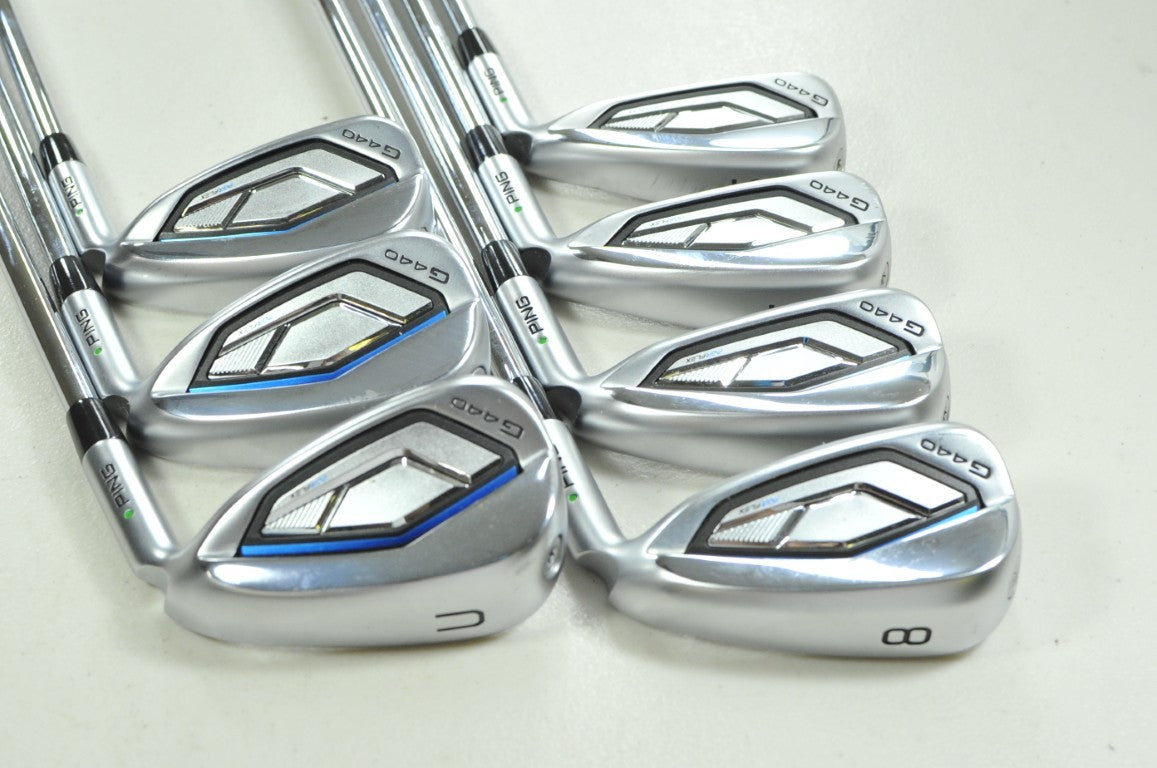 Ping G440 5-W,UW Iron Set Stiff Flex Green Dot Right AWT 3.0 Steel  # 204165