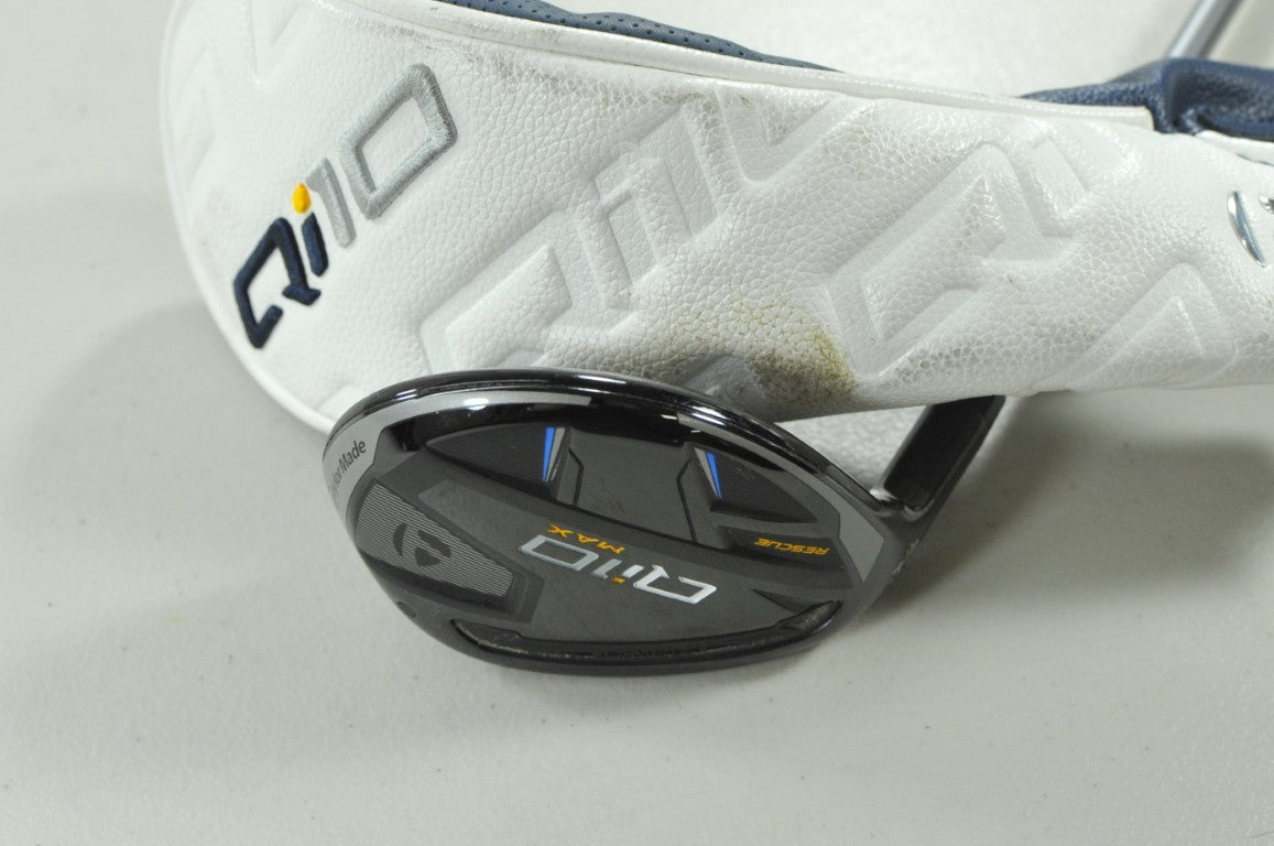 LEFT HANDED TaylorMade Qi10 Rescue 4-23* Hybrid Regular Flex Graphite #205462