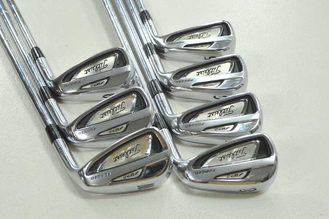 Titleist 714 AP2 5-PW,W Iron Set Stiff Flex Right NS Pro Steel # 212040