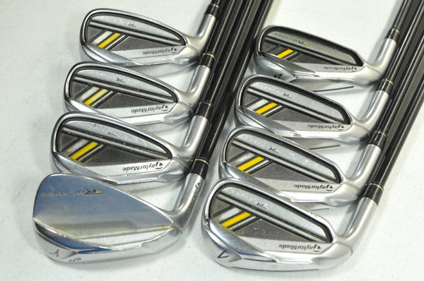 LEFT HANDED TaylorMade RocketBladez 4-PW,AW Iron Set Regular Graphite #183689