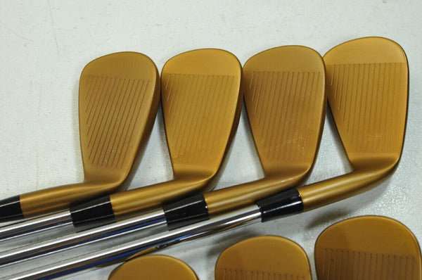 LEFT HANDED Cobra King Forged Tec Copper 2021 4 - PW Iron Set Stiff Steel #181713 - Golf Club Brokers