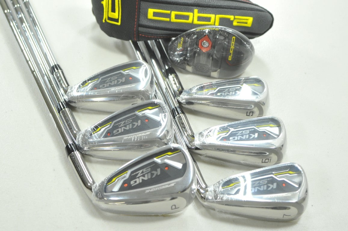 Cobra King Speedzone 4H, 5-PW Iron Set Stiff Flex Right Steel NEW  # 210360