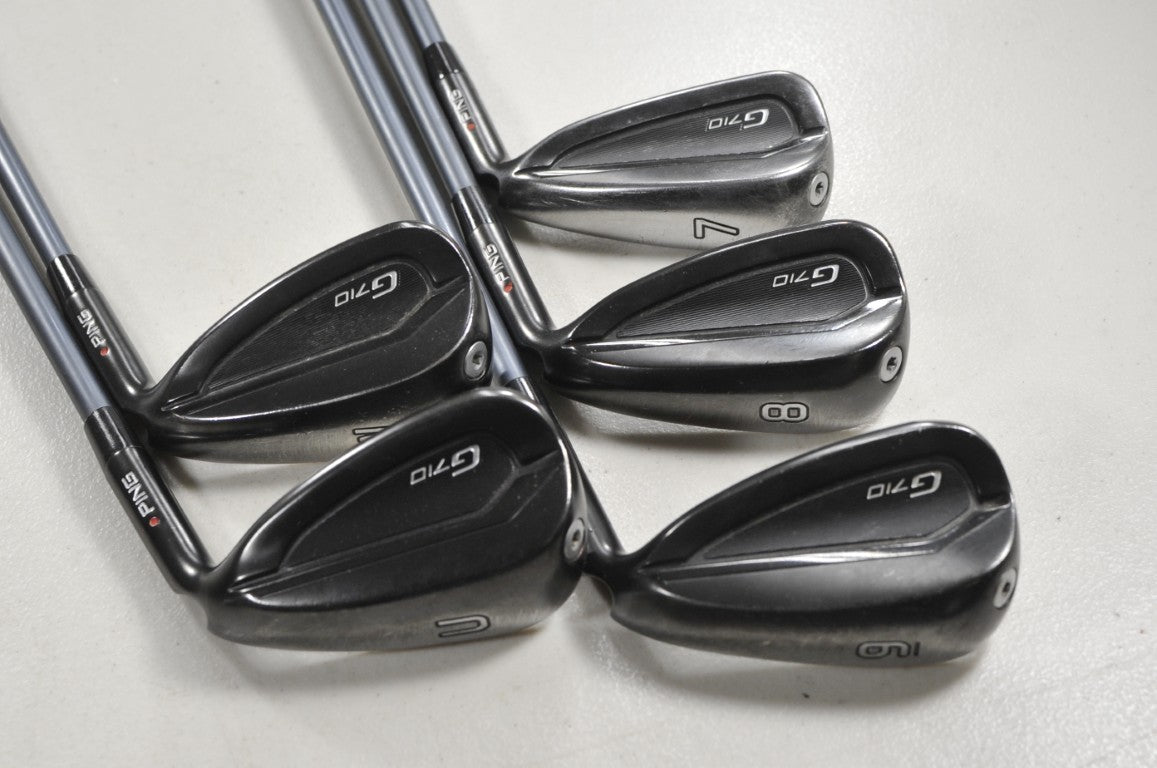 Ping G710 7-W,UW Iron Set Senior Flex Red Dot Right Alta CB AWT Graphite #215555
