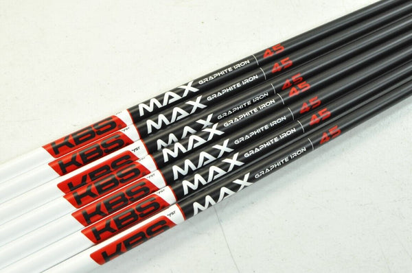 KBS MAX Graphite 5-W,GW Iron Shaft Set 45g Lite Flex .355 Graphite # 180240