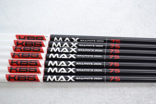 KBS MAX Graphite Iron Shaft Set 75g Regular Plus 4 - W .370 # 167780 - Golf Club Brokers