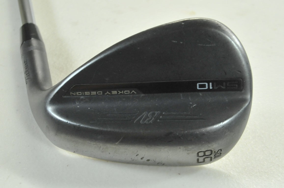 Titleist Vokey SM10 Jet Black 58*-10S Wedge Right Wedge Flex Steel # 191001