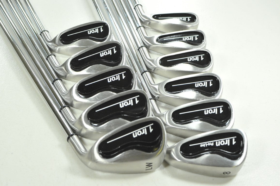 1 Golf Single Length 3-PW,GW,SW,LW Iron Set Stiff Flex RH Apollo Steel # 207566