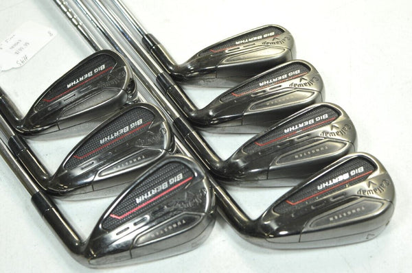 Callaway Big Bertha 2023 4-PW Iron Set Right Stiff Flex AMT Black Steel # 183543