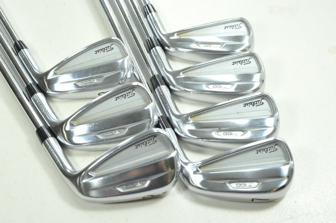Titleist T100 2021 4-PW Iron Set Stiff Flex Right NS Pro Modus3 Steel # 205167