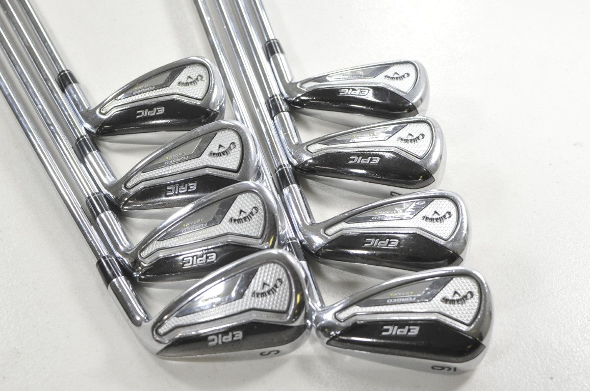 Callaway Epic Forged Star 6-PW,AW,GW,SW Iron Set Stiff Flex NS Pro Steel #217785