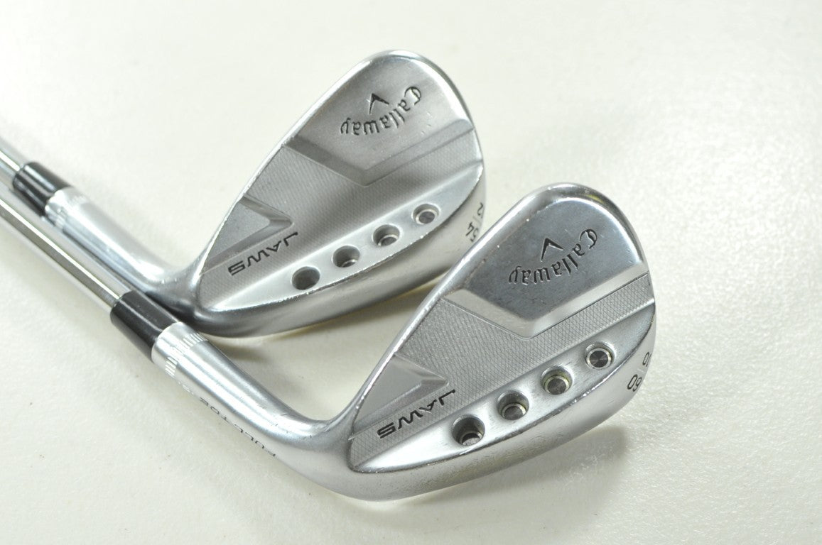 Callaway Jaws Full Toe Chrome 54*, 60* Wedge Set Right DG Spinner Steel # 213161