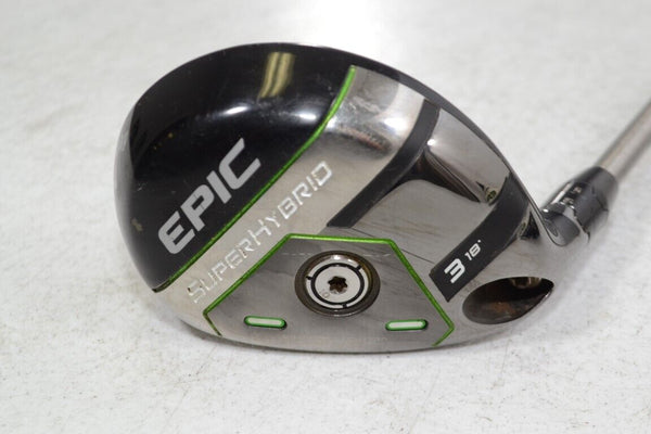 LEFT HANDED Callaway Epic Super 3 - 18* Hybrid Stiff Aerotech SteelFiber #170019 - Golf Club Brokers