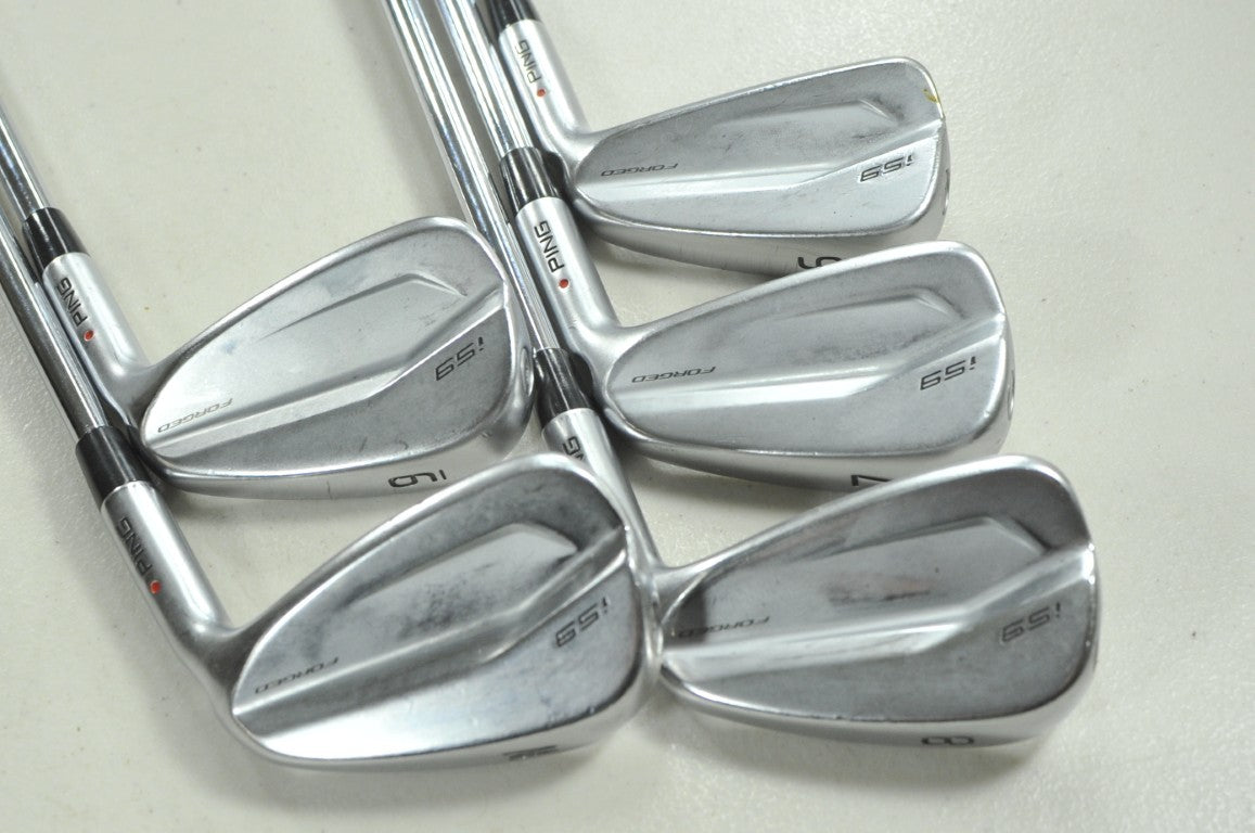 Ping i59 6-W Iron Set Stiff Flex Red Dot Right AWT 2.0 Steel # 205897