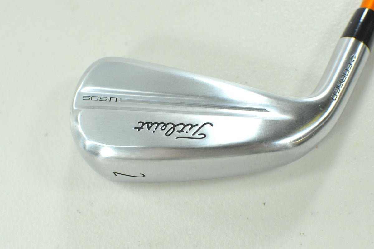 LEFT HANDED Titleist U505 Utility 2025 #2 Driving Iron X-Stiff Tour AD #208546
