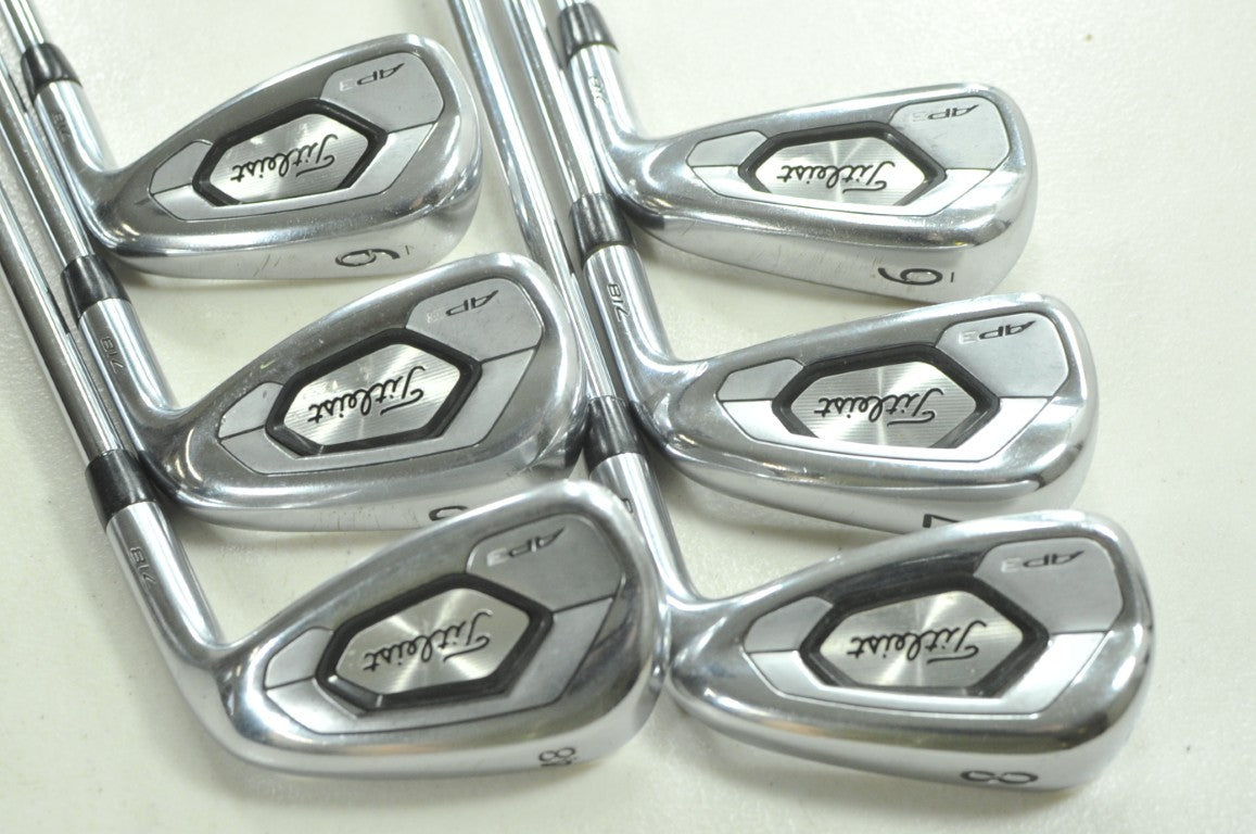 Titleist 718 AP3 6-PW,48* Iron Set Stiff Flex RH AMT Black S300 Steel # 211977