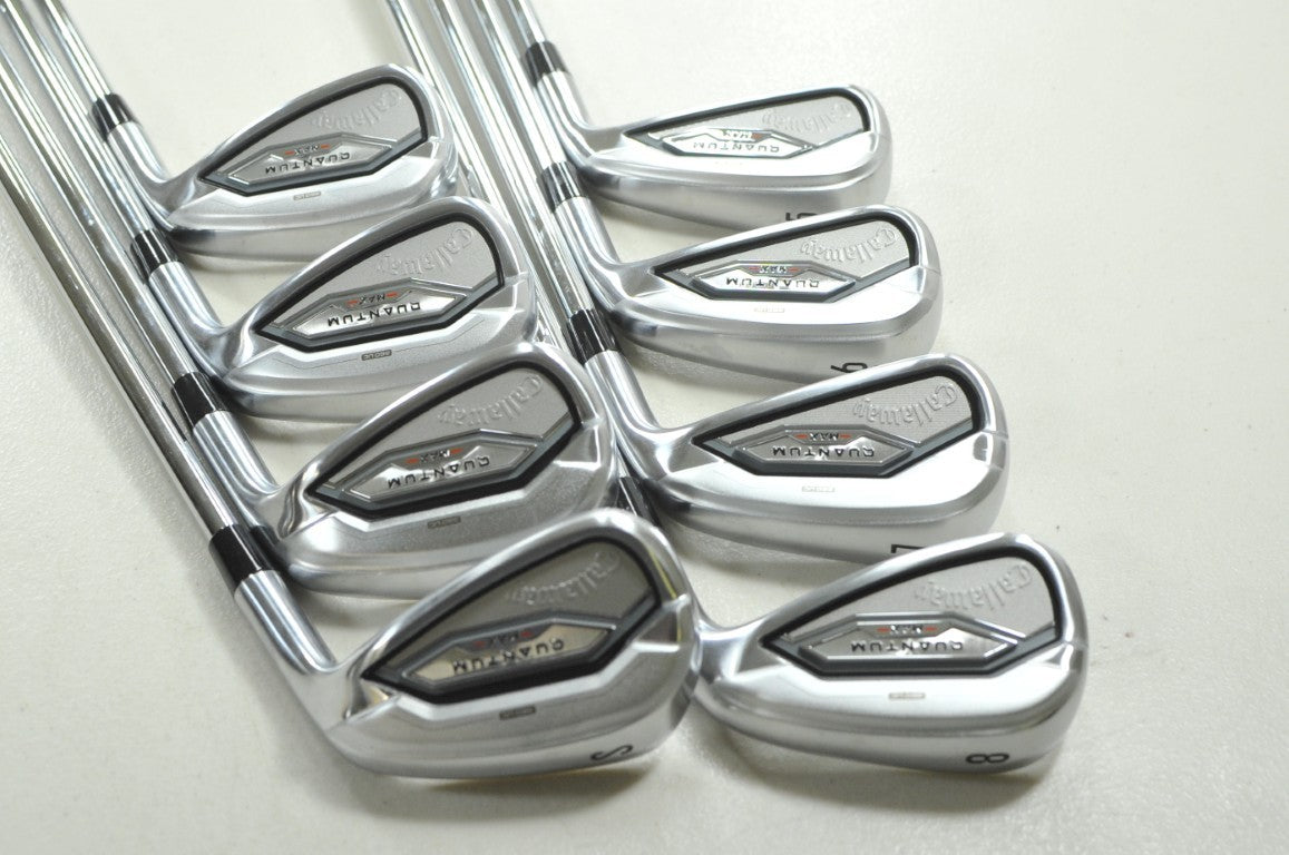 Callaway Quantum Max 5-PW,AW,SW Iron Set Regular Flex RH KBS MAX Steel # 211442