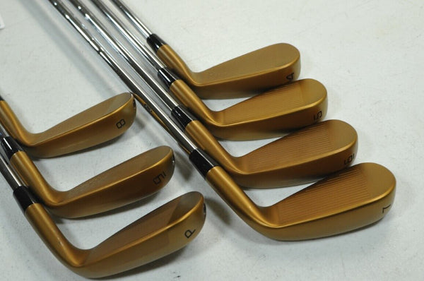 LEFT HANDED Cobra King Forged Tec Copper 2021 4-PW Iron Set Stiff Steel #181713