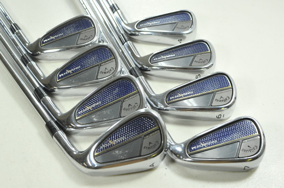 Callaway Paradym 4-PW,AW Iron Set Stiff Flex Right AMT Black S300 Steel # 206868