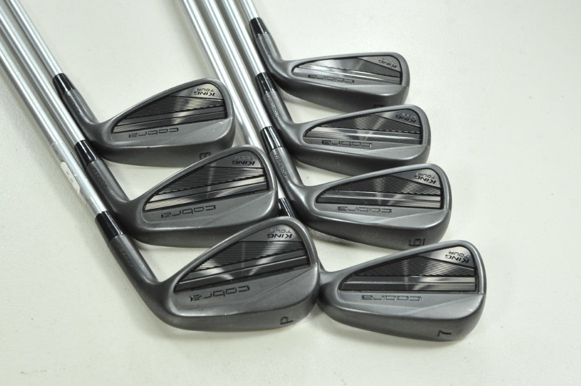 Cobra King Tour Black 2025 4-PW Iron Set X-Stiff RH KBS C-Taper Steel # 203497