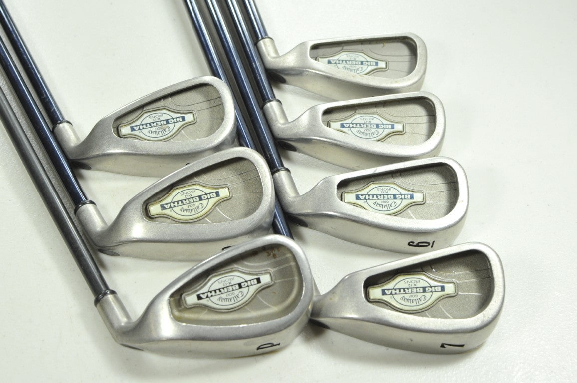 Callaway Big Bertha X-12 4-PW Iron Set Right Firm Flex Graphite # 205470