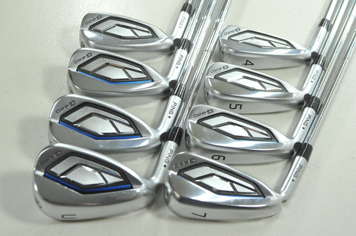 LEFT HANDED Ping G440 4-W,UW Iron Set Stiff Flex DG MID S300 115g Steel # 210798