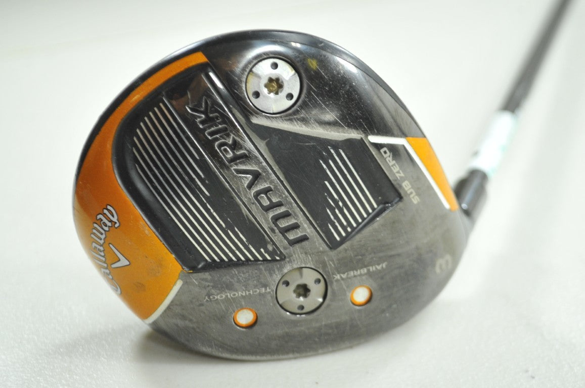 LEFT HANDED Callaway Mavrik Sub Zero 3-15* Fairway Wood Stiff Flex 70g  #195191