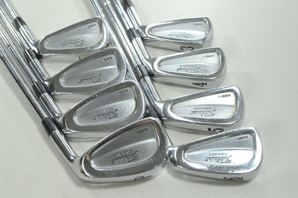 Titleist 690 CB Forged 3-PW Iron Set X-Stiff Flex Right DG X100 Steel #210824