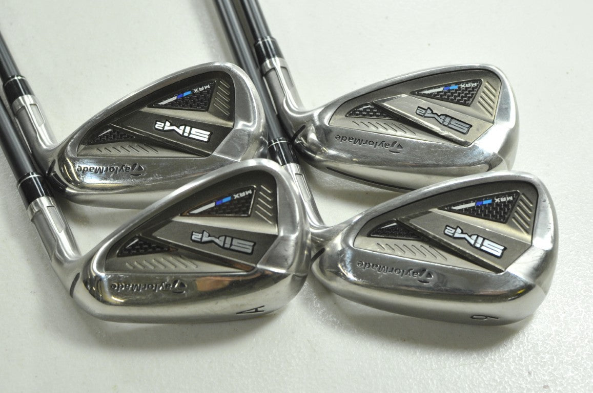 TaylorMade SIM2 Max 8-PW,AW Iron Set Regular Flex RH KBS MAX 65 Graphite #209183
