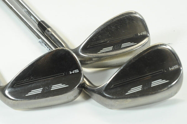 Titleist Vokey SM9 Brushed Steel 52*,56*,60* Wedge Set Right KBS Steel # 184466