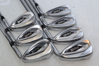 Ping G425 5-W,UW Iron Set Blue Dot Right Stiff Flex AWT 2.0 Steel # 174758