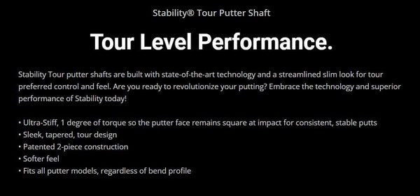 NEW RELEASE BGT Stability Tour White Putter Shaft .370 Graphite # 182777 - Golf Club Brokers