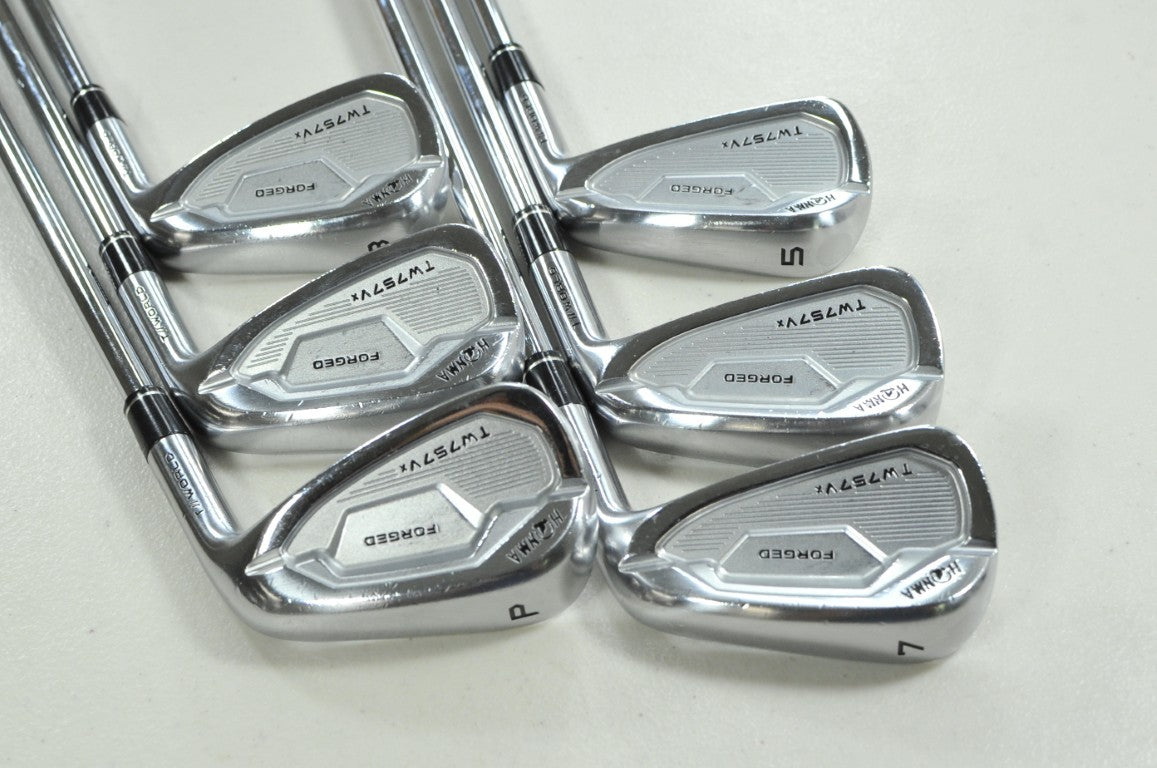Honma TW757 Vx 5-PW Iron Set Stiff Flex Right AMT Tour White S200 Steel # 203376