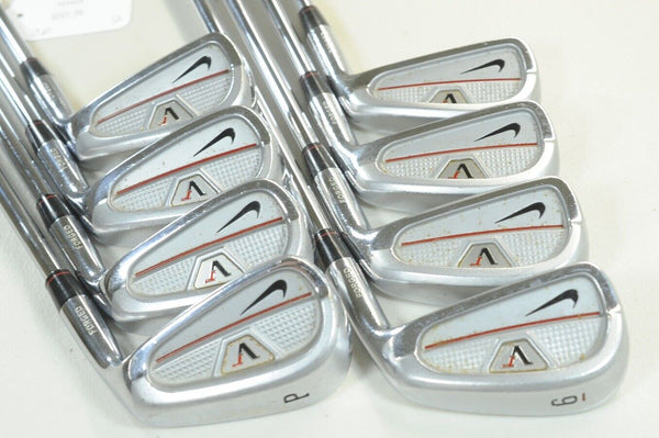 Nike Victory Red Forged Split Cavity Back 3-PW Iron Set Stiff RH Steel # 185440