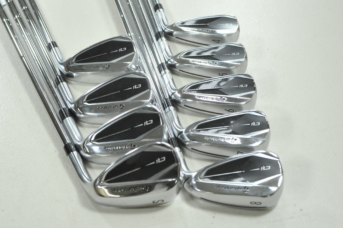 TaylorMade Qi 4-PW,AW,SW Iron Set Stiff Flex Right DG S400 Steel # 210259